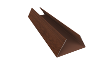 Планка стыковочная составная нижняя 0,45 Print Elite Choco Wood TwinColor (2м)