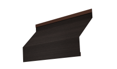 Ламель забора жалюзи Milan 0,45 Print Elite с пленкой Coffee Wood TwinColor