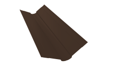 Планка ендовы верхней фигурной 100x100 0,5 Drap RAL 8017 шоколад (2м)