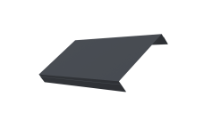 Ламель обратная 150 забора жалюзи Texas 0,45 PE-Double с пленкой RAL 7024 мокрый асфальт