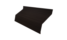 Ламель забора жалюзи Milan new gofr 0,45 Print Elite с пленкой Coffee Wood TwinColor