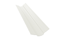 Планка ендовы верхней фигурной 70x70 0,5 Satin с пленкой RAL 9003 сигнальный белый (2м)