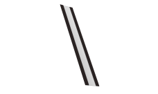 Крепежная планка жалюзи Milan, Milan Slim, Tokyo 0,5 Drap TX RAL 9005 черный (1,8м)
