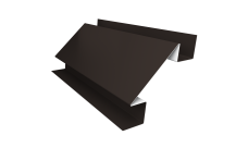 Планка угла внутреннего сложного Экобрус Grand Line 0,5 Satin с пленкой RR 32 темно-коричневый (2м)