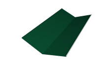 Планка ендовы нижней 300х300 0,5 PE с пленкой RAL 6005 зеленый мох (2м)
