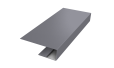 J-Профиль 12мм 0,5 Satin с пленкой RAL 7004 сигнальный серый (2м)