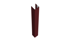 Стойка жалюзи Texas 0,5 PurLite Matt RAL 3005 красное вино (1,8м)