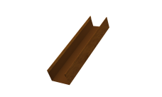 Стойка жалюзи Milan,Tokyo 0,45 Print Elite Golden Wood TwinColor (2м)