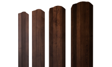 Штакетник М-образный А фигурный 0,45 Print-Double Premium Cherry Wood Fresh