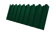 Профнастил С20B фигурный 0,45 Drap TX RAL 6005 зеленый мох