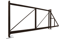 Ворота откатные Colority Zinc 2,03x5,0 RAL 8017