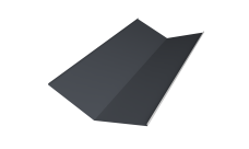 Планка ендовы нижней 300х300 0,45 Drap TR lite RAL 7024 мокрый асфальт (2м)