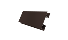 Планка H-образная Экобрус 0,5 Satin с пленкой RR 32 темно-коричневый (2м)