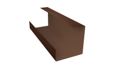 Планка угла внутреннего составная нижняя 0,45 Print Elite Choco Wood TwinColor (2м)