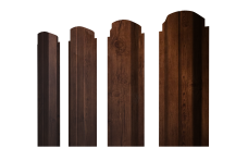 Штакетник П-образный А фигурный 0,45 Print-Double Premium Cherry Wood Fresh