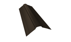 Планка конька фигурного 100x100 0,5 PurLite Matt RR 32 темно-коричневый (2м)