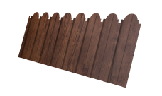 Профнастил C10A фигурный 0,45 Print-Double Premium с пленкой Cherry Wood Fresh