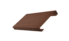 Ламель лицевая 125 забора жалюзи Texas 0,45 Print Elite с пленкой Choco Wood TwinColor