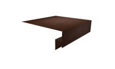 Планка околооконная сложная Экобрус Grand Line 200х50х25 0,45 Print Elite Choco Wood TwinColor (2м)