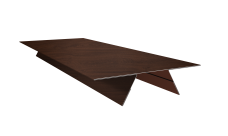 Планка стыковочная составная верхняя 0,45 Print Elite Choco Wood TwinColor (2м)