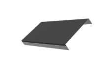 Ламель обратная 150 забора жалюзи Texas 0,5 Satin с пленкой RAL 7016 антрацитово-серый