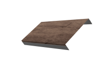 Ламель обратная 150 забора жалюзи Texas 0,45 Print Premium с пленкой Almond Wood Fresh