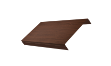 Ламель обратная 150 забора жалюзи Texas 0,45 Print Elite с пленкой Choco Wood TwinColor
