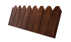 Профнастил C10B фигурный 0,45 Print-Double Premium с пленкой Cherry Wood Fresh