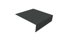 Планка околооконная простая 200х50 0,5 GreenCoat Pural BT, matt RR2H3 (RAL 7016 антрацитово-серый) (2м)