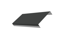 Ламель обратная 125 забора жалюзи Texas 0,5 Satin с пленкой RAL 7016 антрацитово-серый