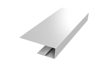 J-Профиль 12мм 0,5 Satin с пленкой RAL 9003 сигнальный белый (2м)