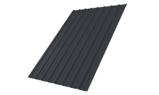Профнастил С10A Grand Line 0,5 Rooftop Бархат RAL 7024 мокрый асфальт