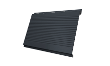 Вертикаль 0,2 gofr 0,5 Satin с пленкой RAL 7024 мокрый асфальт