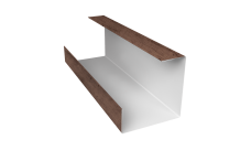 Планка угла внутреннего составная нижняя 0,45 Print Premium Almond Wood Fresh (3м)