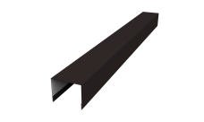 Крышка жалюзи Palermo 0,5 PurLite Matt RAL 9005 черный (2м)